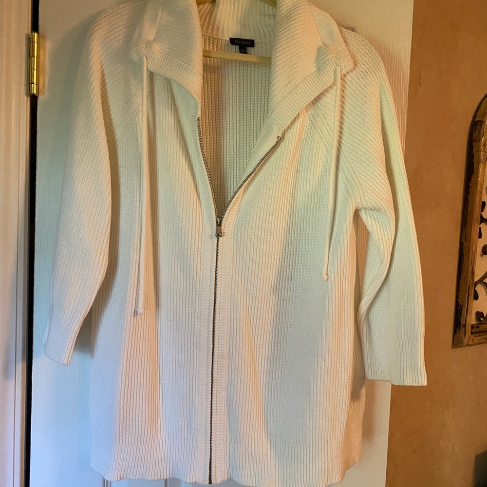 Talbots Cream Knit Cardigan